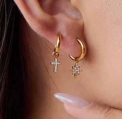 Stardust Glow Crystal Star Huggies