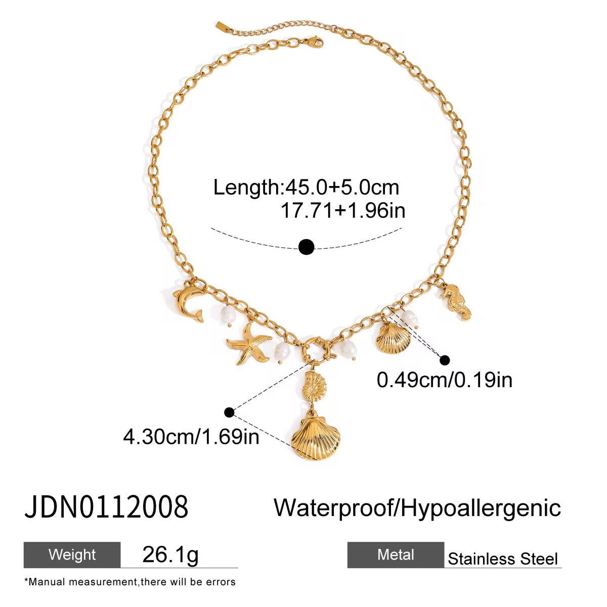 Ocean Muse Pearl & Charm Necklace