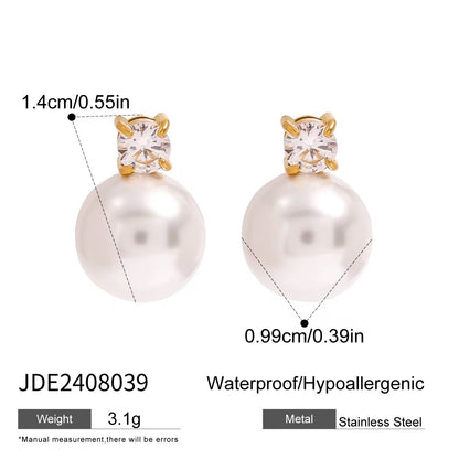 Classic Luxe Pearl Stud Earrings8