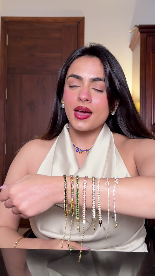 tennis bracelet multiple colours