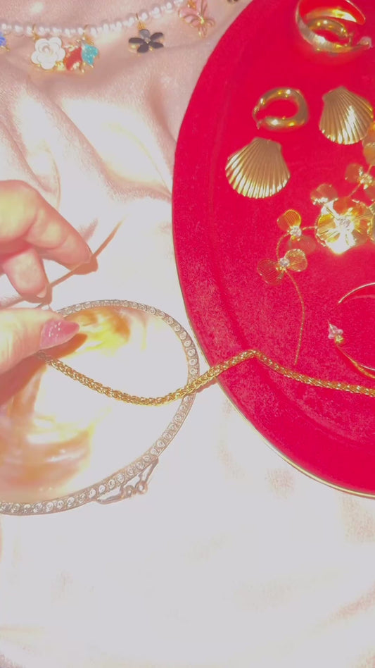 "Aarina Jewellery 18k Gold Plated Sea Treasure Charm Bracelet – Anti-Tarnish & Waterproof "